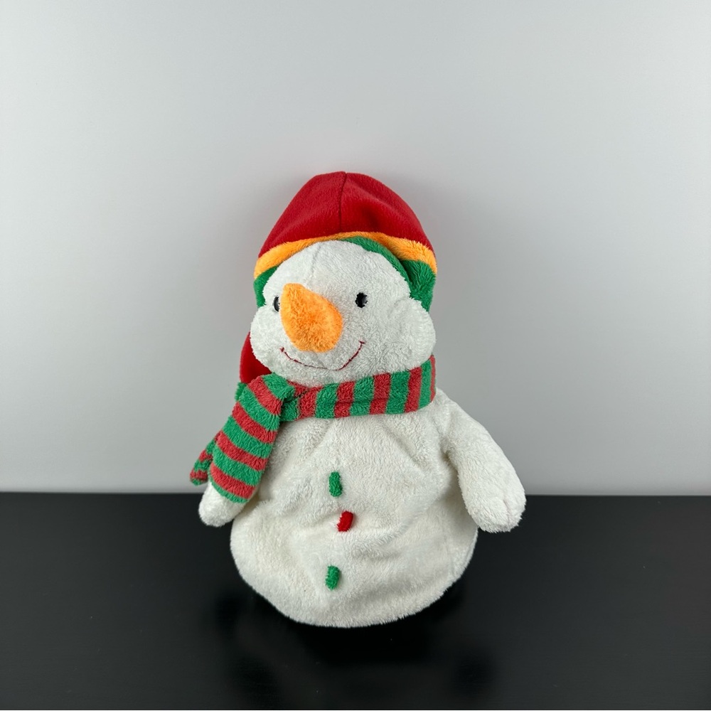 TY Pluffies Melton the Snowman Vintage 2003 Stuffed Animal Plush 11”